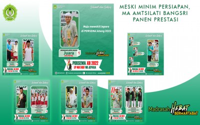 Meski Minim Persiapan, MA Amtsilati Bangsri Panen Prestasi